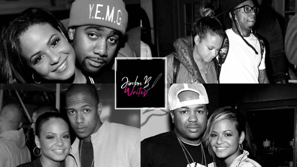  Christina dated Lil Wayne , Nick Cannon, Jas Prince 
Married the dream